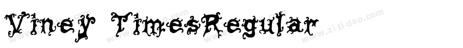 Viney TimesRegular字体转换